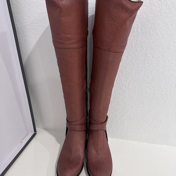 Vince Camuto "Bestant" Leather Tall Brown Boots (NiB) - Picture 4 of 8